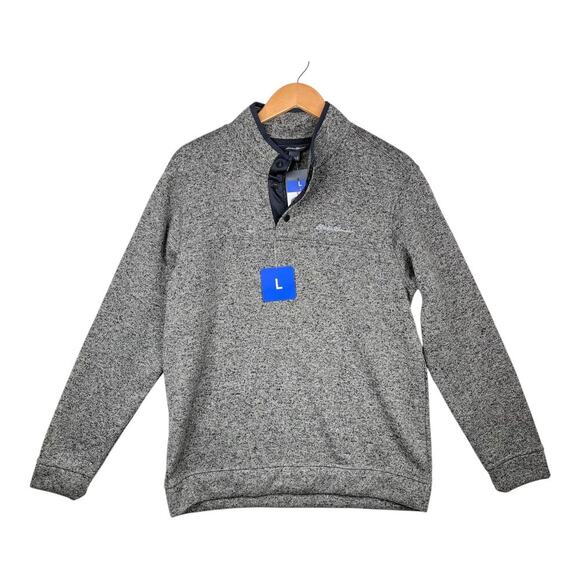 Columbia Radiator Fleece Snap Front Pullover in Charcoal Gray Men's Large New - Picture 1 of 10
